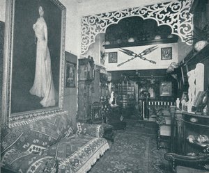Et av mottaksrommene ved Sandow Institute, c1898 av Unbekannt