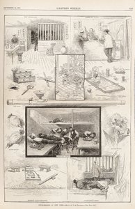 Opiumsrøyking i New York Fra Harpers Weekly, 24. september 1881, 1881 av Unbekannt
