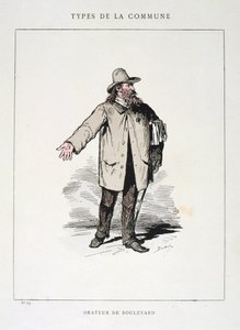 Boulevard-taler, Paris kommune, 1871 av Unbekannt