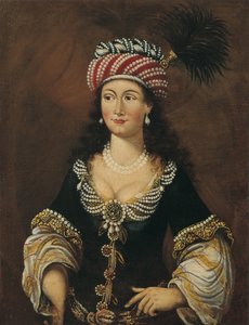 Orientalsk kvinne, ca 1681-1682 av Unbekannt