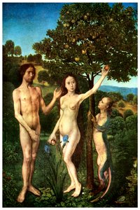 Original Sin: The Fall of Adam and Eva, c1467-1468 1956 av Unbekannt