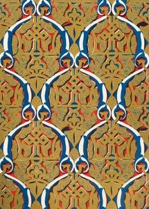 Ornamente in Paneelen, Hof der Moschee, 1907