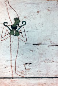 Dødsguden Osiris, detaljsarkofag til The Lady of Madja, 18. dynasti av Unbekannt