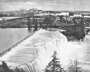 Ottawa, Canada, fra Rideau Falls, c1900. av Unbekannt