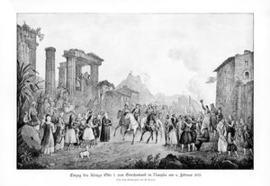 Otto I, konge av Hellas, lander i Nauplia, 6. februar 1833 1900 av Unbekannt