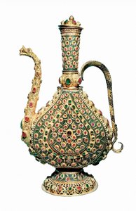 Ottomansk kunst: gullmugge, innlagt med edelstener. Gullsmederi 1600-tallet. av Unbekannt