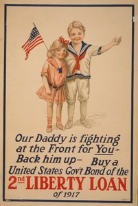 Faren vår kjemper i fronten for deg. 2nd Liberty Loan, 1917. av Unbekannt