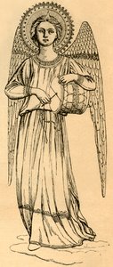 Konturkopi av en engel malt av Fra Angelico, 1881. av Unbekannt