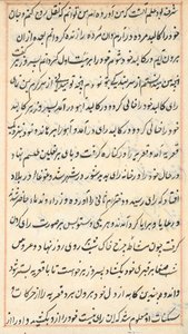 Side fra Tales of a Parrot Tuti-nama: tekstside, ca. 1560. av Unbekannt