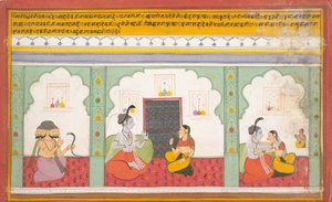 Side fra en spredt Shiva Mahatmya Great Tales of Shiva, ca. 1710. av Unbekannt