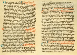 Sider fra kartularet til Osney Abbey, c1275 1886 av Unbekannt