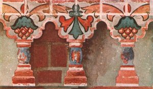 Malt galleri i døperen Johanneskirken i Toltshkovo i Jaroslaw, Russland, c1695, 1928. av Unbekannt