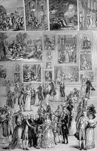Maleriutstilling, Louvre, Paris, 1737 1882-1884 av Unbekannt