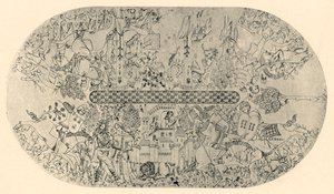 Maleri på taket i Hall of Justice, nr. 3, 1907. av Unbekannt