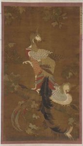 Par Phoenixes på et Paulownia-tre, Ming-dynastiet, 1500-tallet. av Unbekannt