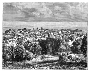 Panama City fra Mount Ancon, c1890 av Unbekannt