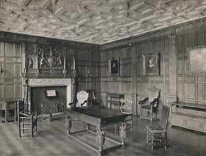 Panelt rom fra det gamle palasset, Bromley-By-Bow, 1927 av Unbekannt
