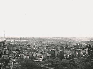 Panorama av byen Boston, USA, 1895. av Unbekannt