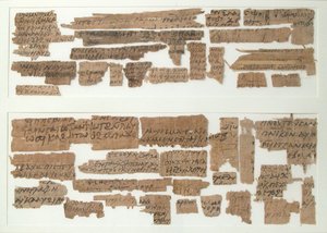 Papyri-fragmenter, koptisk, 7. århundre. av Unbekannt