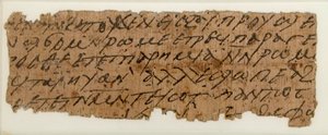 Papyrusfragment av et brev, koptisk, 700-tallet. av Unbekannt