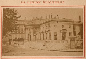 Paris Commune (1871): utsikt over Palais de la Legion d