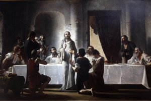 Paris, Frankrike Saint-Francois-Xavier kirke Den siste kveldsmat av Henri Lerolle av Unbekannt
