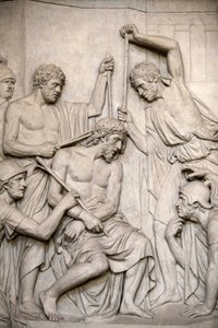 Paris, Frankrike Skulptur i Saint Roch-kirken: Jesus torturert, Paris, Frankrike av Unbekannt