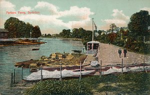 Parkers Ferry, Surbiton, c1907 av Unbekannt