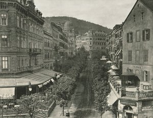 Parkstrasse, Carlsbad, Tsjekkoslovakia, 1895. av Unbekannt