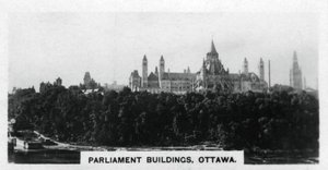 Parlamentsbygninger, Ottawa, Canada, ca 1920-tallet av Unbekannt