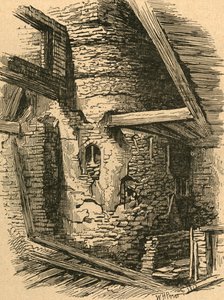 En del av Old London Wall nær Falcon Square, 1870, 1897. av Unbekannt