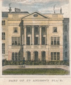 En del av St. Andrews Place, 1800-tallet. av Unbekannt