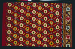 Del av et skjørt Ghagra, 1800-tallet - tidlig på 1900-tallet. av Unbekannt
