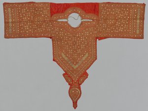 Del av en kvinnekjole, 1800-tallet – tidlig på 1900-tallet. av Unbekannt