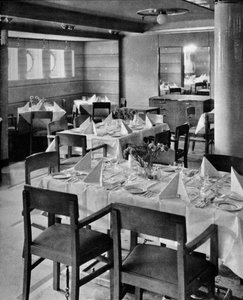 En del av Tourist Dining Saloon, 1935 av Unbekannt