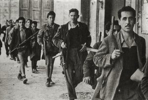 Partisaner i Cesena, Emilia Romagna, Italia, oktober 1944 (b / e-bilde) av Unbekannt