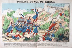 Passage du Col Teniah, erobringen av Algerie, 12. mai 1840, Frankrike 19C av Unbekannt