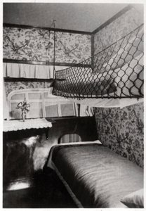 Passasjerhytte om natten, LZ 127 Graf Zeppelin, 1933 av Unbekannt