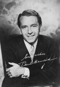 Paul Henreid 1908-1992, østerrikskfødt amerikansk skuespiller og regissør, ca 1940-tallet av Unbekannt