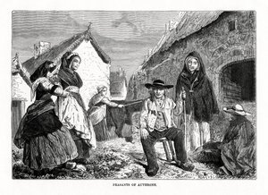 Bønder i Auvergne, Frankrike, 1800-tallet av Unbekannt