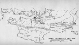 Pembroke Dockyard og Milford Haven, 1884 av Unbekannt