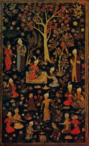 Persisk Papier Mache bokomslag, c1600 av Unbekannt