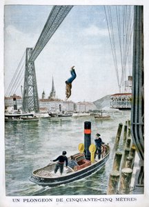 Person stuper 55 meter fra Portside, Rouen, 1901 av Unbekannt
