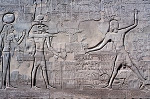 Farao slår fiendene sine, Khnum-tempelet, ptolemaiske og romerske perioder av Unbekannt