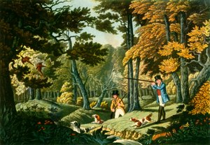 'Fasanskyting nær Uxbridge', c1824, 1943. av Unbekannt