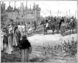 Philip the Fair gjennomgår fem tusen parisere klar til å bære våpen, c1285-1314 1882-1884 av Unbekannt