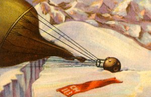 Piccards høydeforskningsballong lander i Alpene, 1931, 1932. av Unbekannt