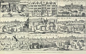 Bildeskildring av den store pesten, 1665 av Unbekannt