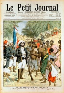 Pierre-Paul-Francois-Camille Savorgnan de Brazza, fransk oppdagelsesreisende og grunnlegger av Brazzaville, 1905 av Unbekannt