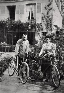 Pierre og Marie Curie, franske fysikere, 1906 av Unbekannt